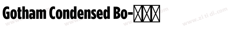 Gotham Condensed Bo字体转换